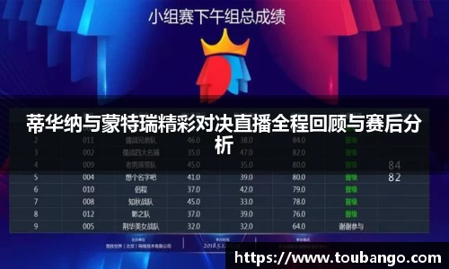 蒂华纳与蒙特瑞精彩对决直播全程回顾与赛后分析