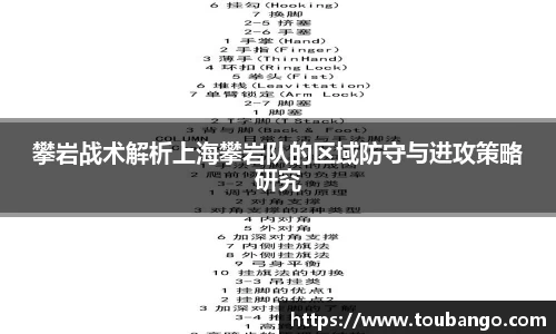 攀岩战术解析上海攀岩队的区域防守与进攻策略研究